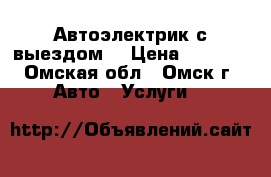 Автоэлектрик с выездом. › Цена ­ 1 000 - Омская обл., Омск г. Авто » Услуги   